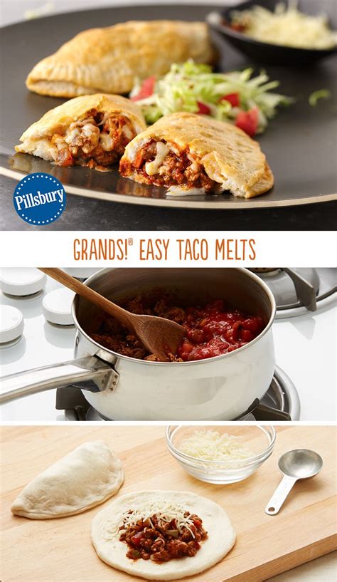 These 55 easy dinner recipes that require minimal effort. Grands!™ Easy Taco Melts | Recipe | Cooking recipes ...