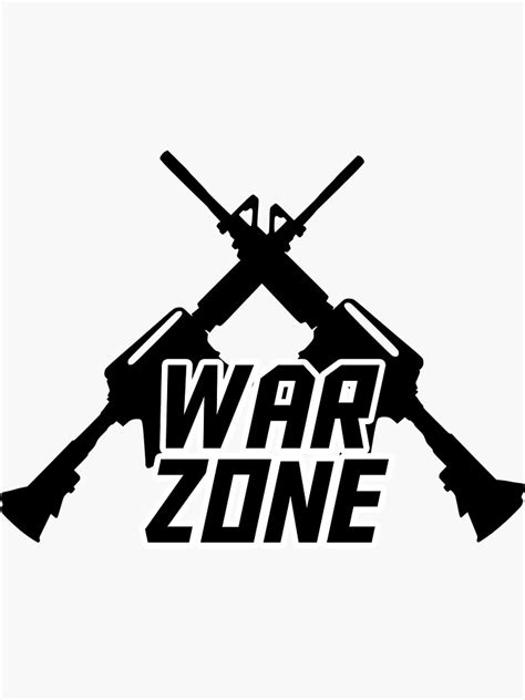 War Zone Design Sticker By Cobyc10916 Redbubble
