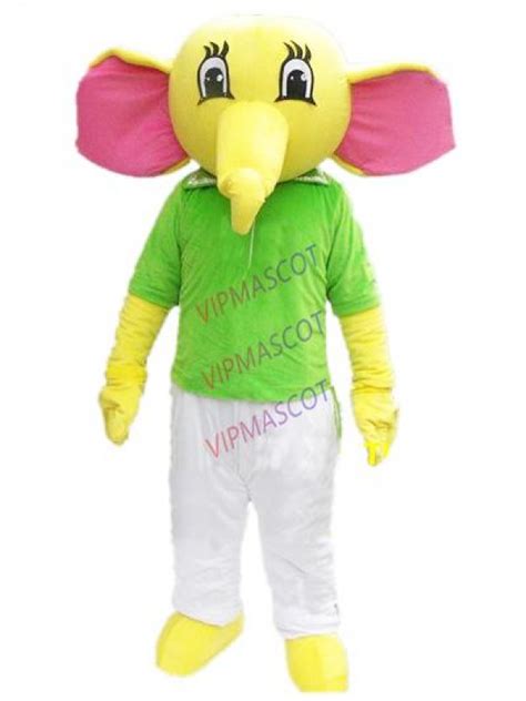 green elephant mascot costume custom cartoon character adult size cosplay carnival costume 3179