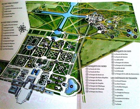 Comment venir en france sans passer à versailles ? Plan du parc de Versailles | Parc de versailles ...