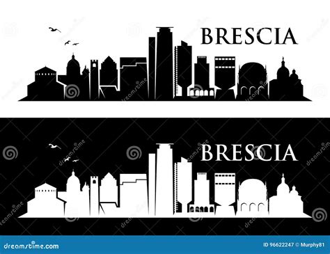 Brescia Skyline Italy Vector Illustration Stock Vector