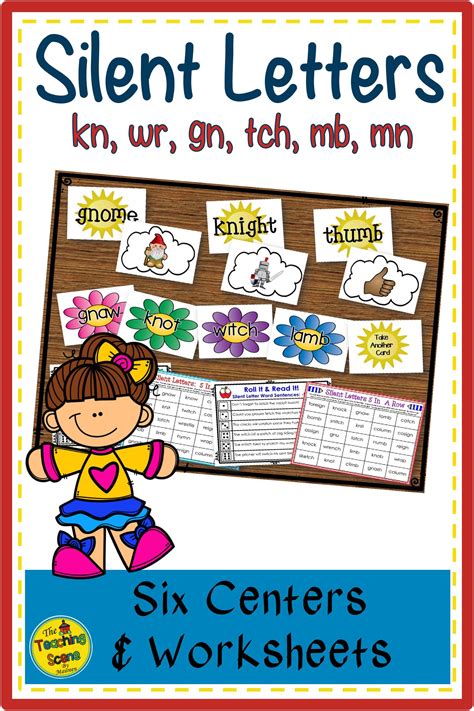 Check spelling or type a new query. Silent Letter Centers: kn, wr, gn, -gn, -mn, -mb, & -tch ...