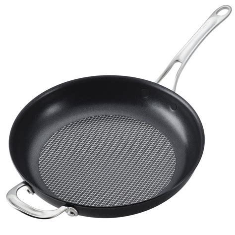 Anolon X Hybrid Cookware Nonstick Frying Pan With Helper Handle 12