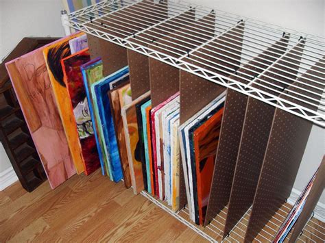 Wilde Designs Painting Storage Shelf Redesign Art Studio Storage