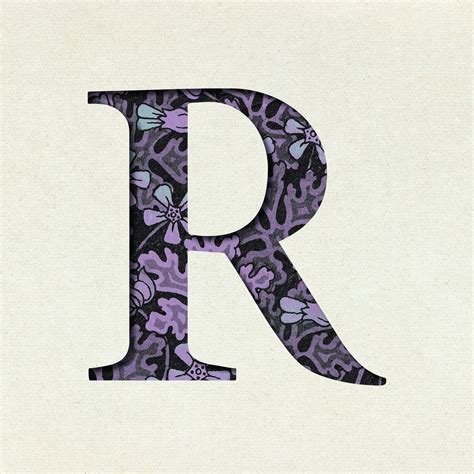 Download Free Psd Image Of Vintage Embossed Purple Letter Psd R Typography By Baifern About