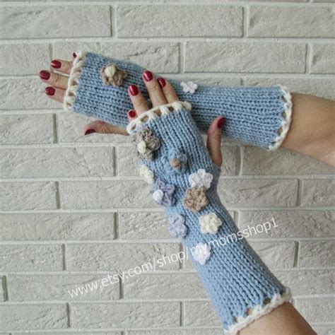 Made from high quality long lasting nitrile coated nylon, the simply mud is a soft yet durable glove that provides all day comfort. Long Knit Fingerless Gloves with floral. Valentines Day ...