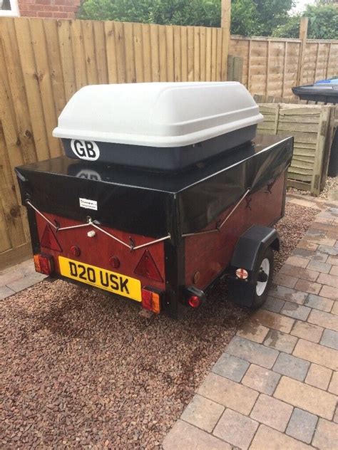 Camping Box Trailer With Lockable Lid And Roof Box In Wellesbourne