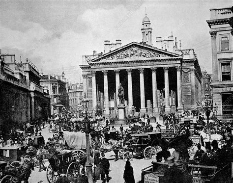 Royal Exchange London 1880s Stock Image C0132572 Science Photo