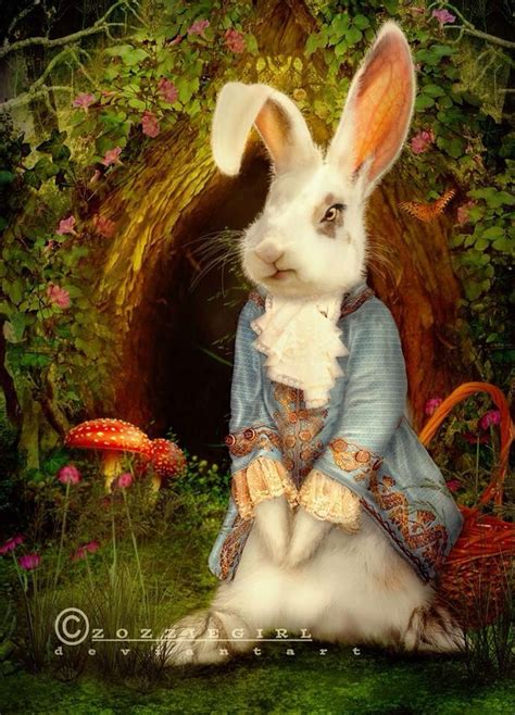Pin By Zolinger On All White Rabbit Alice In Wonderland Alice Rabbit