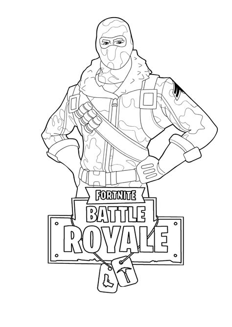 Fortnite Coloring Pages: Battle Royale Printable PDF » Print Color Craft