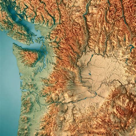 Best Pacific Northwest Map Stock Photos Pictures And Royalty Free Images