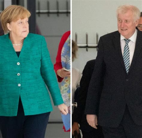 Csu Merkel Und Seehofer Setzen Asylstreit Im Fernduell Fort Welt