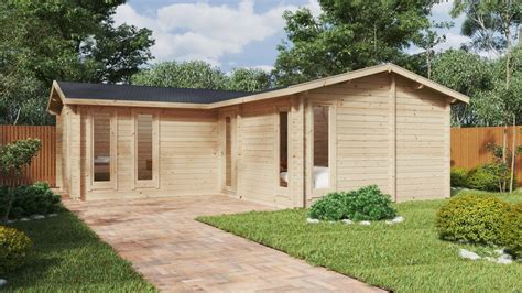 Corner Log Cabin With One Bedroom Devon 1 40m2 70mm Summer House 24