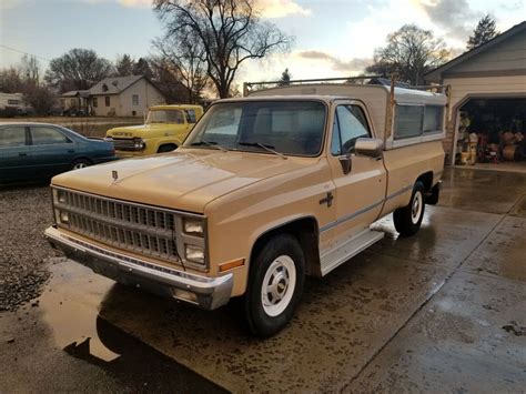 1982 Chevrolet C20 Pickup Brown Rwd Automatic Camper Special Classic