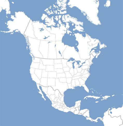 North America Map PNG File | PNG All