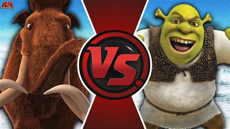Shrek Vs Manny Shrek Vs Ice Age Cartoon Fight Club Youtube