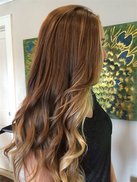 Balayage Ombre Using Her Natural Dark Blonde Light Brown