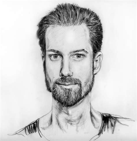 Male Portrait Drawings On Behance