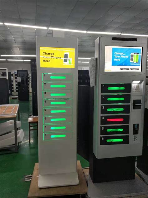 Coin Payment Commercial Cell Phone Charging Stations With Fast Charging