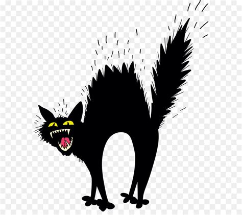 Free Scary Black Cat Silhouette Download Free Clip Art