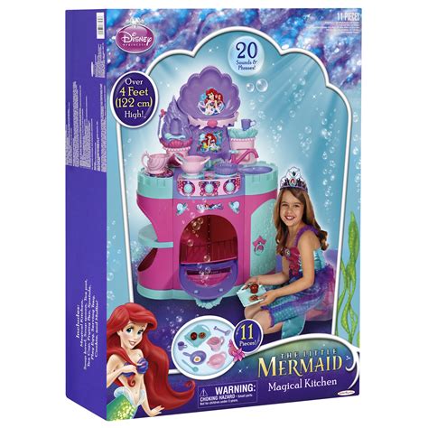 Girls toys simulate wooden kitchen toys pink tea set play house educational toy tools baby early education puzzle tableware gift. Ariel Mermaid Kitchen | Disney Princess