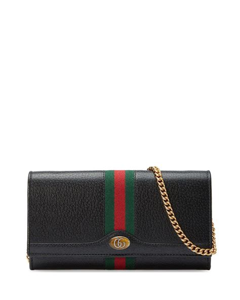 Gucci Ophidia Leather Continental Wallet On Chain Gucci Wallet On