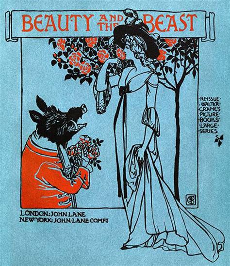 Beauty And The Beast—cover Old Book Illustrations