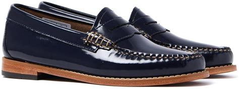 Gh Bass Womens Weejun Penny Wheel Loafer Deep Navy Patent Leather