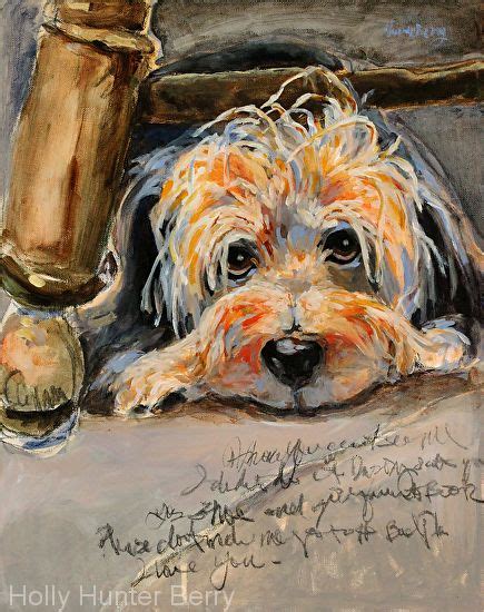 Daily Painters Abstract Gallery Dog Paintingpet Portrait Trouble By