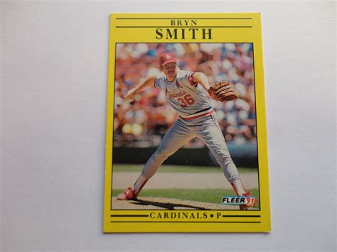 If you are looking to buy baseball cards, you have come to right place! Bryn Smith Fleer 91 Baseball Collection Card. | Sports cards collection, Baseball, Baseball cards