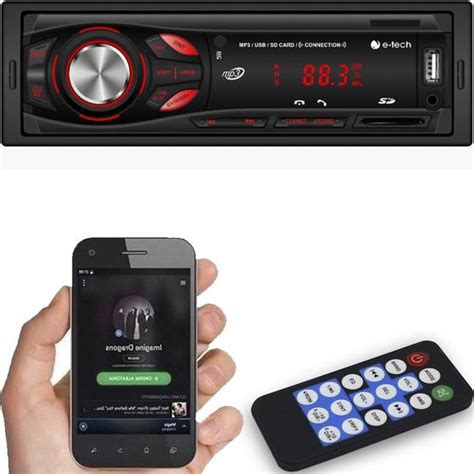 Aparelho Rádio Mp3 Player Automotivo E Tech Bluetooth Usb E Tech