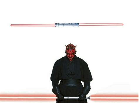 Star Wars Light Saber Double Red Darth Maul Sith Lord Lightsaber