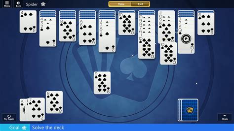 Microsoft Solitaire Collection Game Collection Spider Solitaire Hard