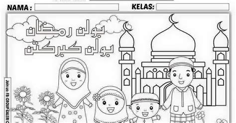 Mewarnai Gambar Anak Pergi Ke Masjid Nusagates
