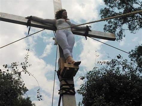 Mexican Election Candidate Crucifies Self On Cross After Banned From Local Elections