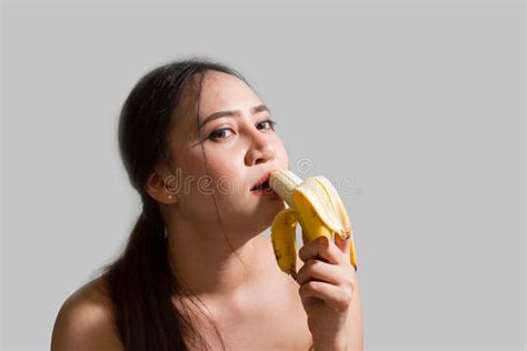Women Eating Bananas To Make Love Stock Photo Image Of Lifestyle