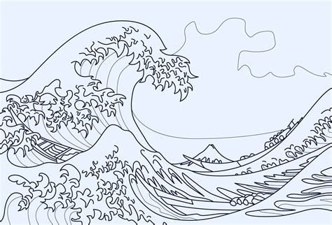 Hokusai Wave Vector Art Icons And Graphics For Free Download