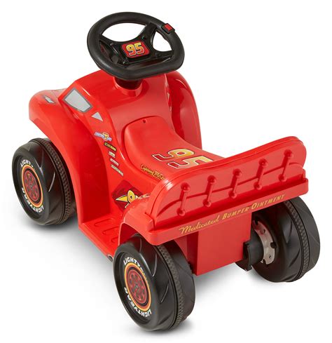 6v Cars 3 Lightning Mcqueen Quad Kids Ride On Car Red Case Toddler