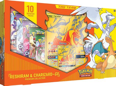 Pokemon Reshiram And Charizard Gx Tag Team Premium Collection Box Sealed