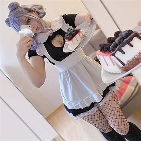 Yomorio French Maid Uniform Sexy Cat Cosplay Lingerie Costume Cute