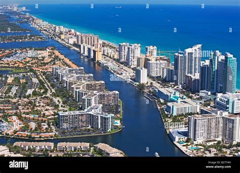 Aerial View Of Fort Lauderdale Florida United States Stock Photo Alamy