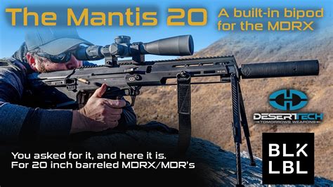The Mantis A Built In Bipod For The Desert Tech Mdrx Youtube