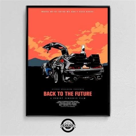 Cuadro Back To The Future Pelicula Deco Cine 30x40 Slim