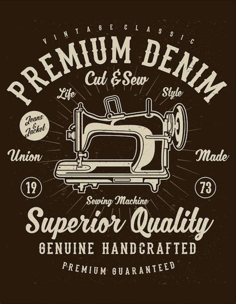 Premium Vector Premium Denim Poster