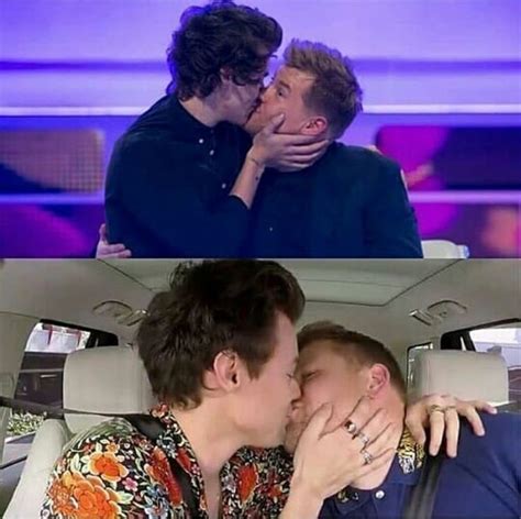 The Kiss Harry Styles Kissing Carpool Karaoke Holmes Chapel One