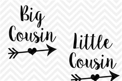 Free Big Cousin Little Cousin SVG and DXF Cut File • Png • Download