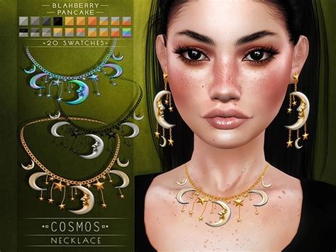 Blahberry Pancake Cosmos Necklace The Sims 4 Download