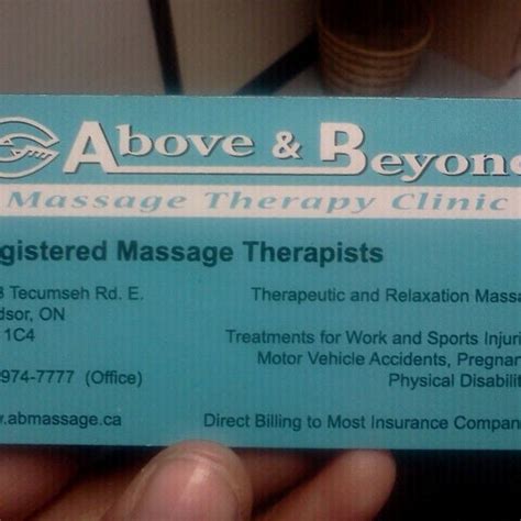 Above And Beyond Massage Therapy Clinic Massage Clinic