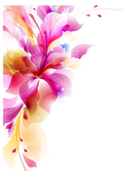 Flower Design Transparent Garden And Flower Design