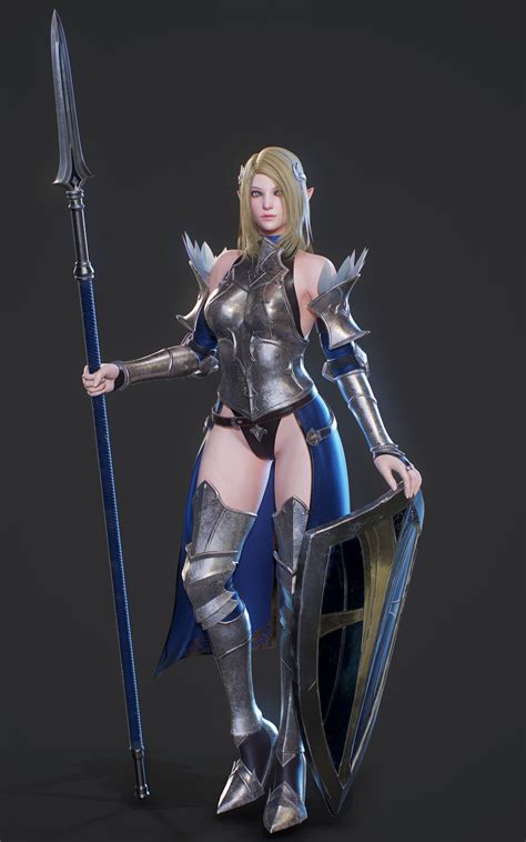 D Model Female Elf Girl Game Ready Model Vr Ar Low Poly Cgtrader My
